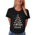 thumbnail image 5 of TOWED22 Womens Funny Christmas Shirts Merry and Bright T-Shirts Christmas Tree Shirts Merry Christmas Graphic Tee Tops,XL, 5 of 6