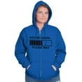 thumbnail image 3 of Sarcasm Loading Please Wait Zip Up Hoodie Men's Women's Brisco Brands M, 3 of 6