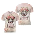 thumbnail image 3 of Happy Mother's Day Pitbull with Flower Crown and Greeting Card All Over Print 3D Shirt Unisex Merch Terrier Dog Lover - 13004, 3 of 6