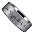 thumbnail image 2 of Tungsten Music Lifeline Ring, 2 of 7