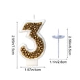 thumbnail image 3 of Loespoir Gold Macaron Pearl Number Birthday Party Candles, Children's Cake Decorations, Sparkling Cake Toppers, for Age Celebration, Festive, Sturdy Picks, 3 of 6