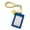 Blue, variant on Waterproof PU Badge Card Case With Detachable Lanyard Keychain Hook Double Layer Photo Card Cover For Students