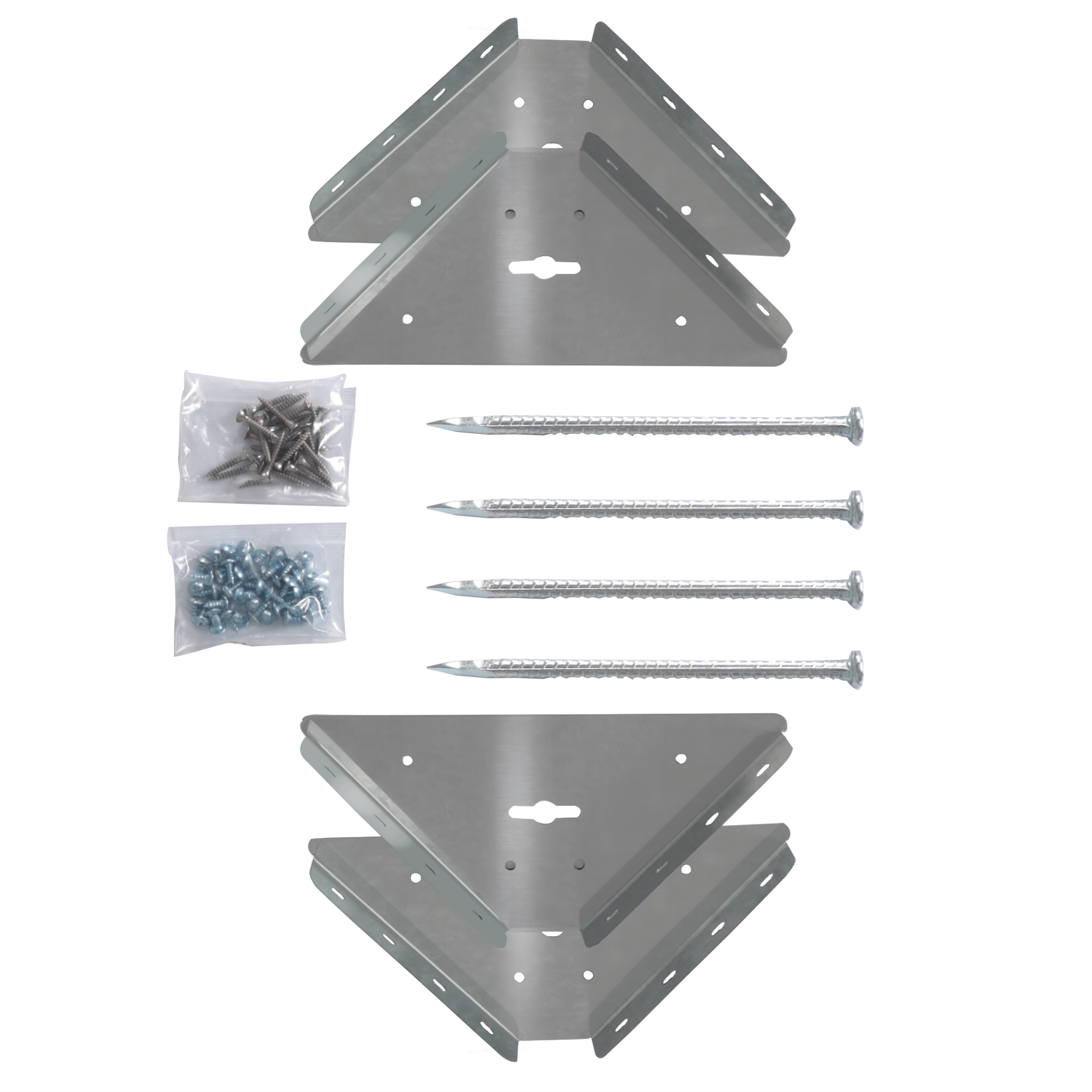 Veikous Shed Ground Anchor kit Floor Fitting Nails Stainless Steel