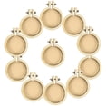 thumbnail image 2 of Shisuyan 12Pcs Mini Crossing Stitch Hoops Mini Ring Embroidery Circles DIY Pendant Crafts, 2 of 8