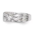 thumbnail image 3 of Sterling Silver Rhodium-plated CZ Ring - Size 7, 3 of 3