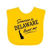 Inktastic Someone in Delaware Loves Me Boys or Girls Baby Bib