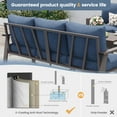 thumbnail image 6 of UDPATIO Aluminum Patio Furniture Set, Contemporary Outdoor Couch Set, Aluminum Patio Conversation Set, 6 of 9