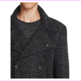 thumbnail image 2 of $1195.00 Hickey Freeman Felted Wool Houndstooth Topcoat Charcoal  Size 42, 2 of 2