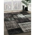 thumbnail image 3 of Ahgly Company Machine Washable Indoor Rectangle Contemporary Charcoal Black Area Rugs, 2' x 4', 3 of 7