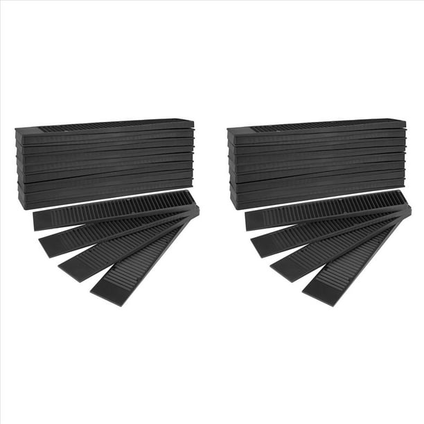 40 Cuñas Niveladoras y de Material Compuesto, Cuñas de Plástico para Muebles, Electrodomésticos, Niveladores de Muebles y Cuñas para Puertas.