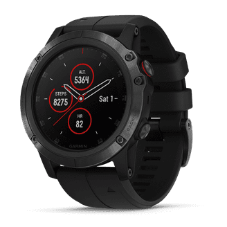 fenix 5 Plus Sapphire, Titanium with solar flare orange band