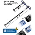 thumbnail image 3 of JOYTUTUS Snow Brush and Extendable 61.3" Ice Scraper,Snow Broom with 270° Pivoting Head and Foam Grip for Car, Black, 3 of 7
