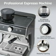 thumbnail image 3 of Aoile 1450W 20 Bar Semi-Automatic Espresso Machine with Grinder & Milk Frother, Removable 2.8L Water Tank, 3 of 8