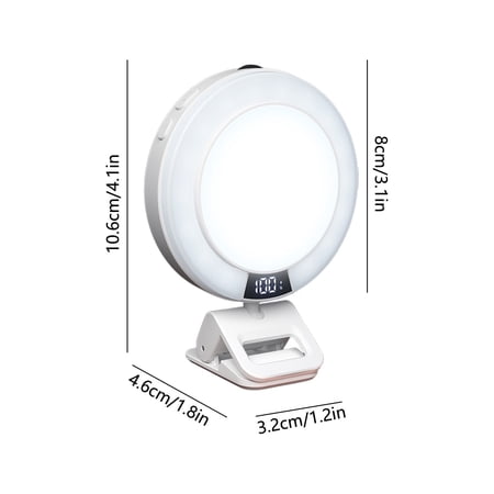 Mobile Phone Clip-On Selfie Light 4.5 Portable Edge-lit Ring Light Portable Ring Light for Makeup Selfie Video Conference Livestream Vlog Adjustable Light Soft Light For Better Photoing Effect
