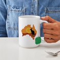 thumbnail image 4 of CafePress - Australia Kangaroo Large Mug - 15 oz Ceramic Large White Novelty Mug, 4 of 6