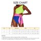 thumbnail image 5 of Traje de baño de mujer de una pieza con un hombro, bloques de color, corte con lazo en la cintura, traje de baño de bikini, 5 of 5