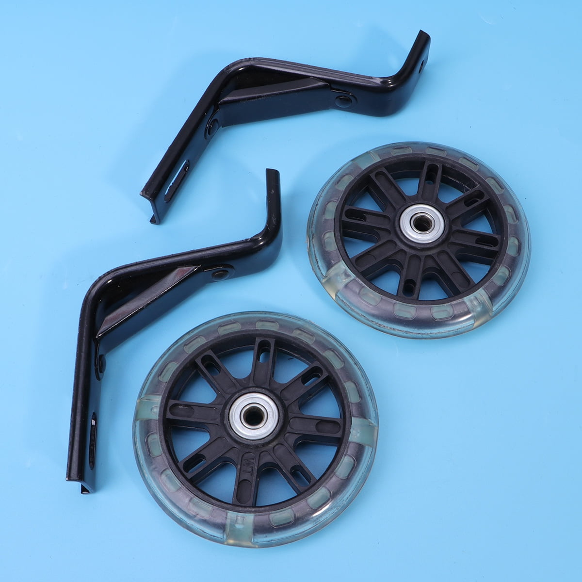 Roulette Velo Stabilisateurs Roue Vélo Enfant | 30,5-50,8cm | Acier Renforcé | Caoutchouc Silencieux | Apprentissage Barre Velo Enfant