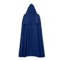 thumbnail image 3 of Hvyesh Men's Medieval Hooded Cloak Renaissance Costume Holloween Cosplay with Hood for Vintage Cardigan Cape, 3 of 5