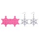 thumbnail image 4 of 5 Pendientes molde de silicona colgante de copo de nieve pendientes molde para decoración del hogar, 4 of 5