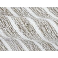 thumbnail image 6 of Mineral Spring Spa Luxe Stripe Polyester Tufted Bath Rug, Polished Taupe, 17" x 24", 6 of 7