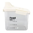 thumbnail image 1 of Rice Airtight Dry Food Storage Containers,Rice Storage Bin Cereal Containers Dispenser Rice Storage Bin Cereal Containers Dispenser Clear Food Storage Box Measring Cup for Grain, 1 of 7