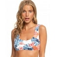 thumbnail image 2 of Roxy WHITE MULTI Printed Beach Classics Bralette Bikini Swim Top, US Medium, 2 of 8