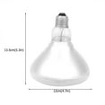 thumbnail image 4 of Lámpara de calor LYUMO de 200 W, impermeable, a prueba de explosiones, bombilla E27, luz de calor para lechones gruesos, ideal para la cría de pollos y cerdos (200 W, 220 V), 4 of 8