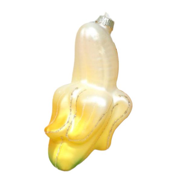 Wartleves 1x Colgante de fruta en forma de donut, adorno de pepinillo para árbol de Navidad, decoración navideña 2024/
