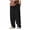 Black, variant on Sweatpants for Men Coduroy Loose Fitted Elstic Waist Running Casual Warm Comfy Outdoor Active Trousers