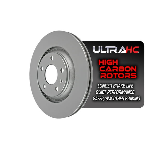 UltraHC Coated High Carbon Brake Rotor, Rear UR002573, Audi S4 2009-2004