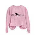 thumbnail image 3 of WCJM Women's Hoodless Sweatshirt Horse Sweatshirt for Women Cute Heartbeat Shirts Long Sleeve Crew Neck Pullover Topss Horse Lover Gifts Hoodie Dress for Women, 3 of 4