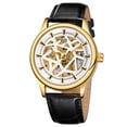 thumbnail image 1 of Men's Automatic Mechanical Watch 3ATM Waterproof Wristwatch with Genuine Leather, 1 of 8