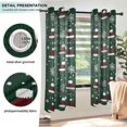 thumbnail image 3 of Yayeee Window Curtains Light Filtering 63"x52" Grommet Panel Pair Home Living Room Decor, Christmas Santa Hats, 3 of 7