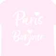 thumbnail image 4 of Inktastic Paris Bonjour with Hearts in White Text Boys or Girls Toddler T-Shirt, 4 of 5
