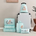 thumbnail image 2 of 6pcs Travel Luggage Packing Cubes, Portable Clothes Storage Bag, Foldable Underwear Organizer Laundry Pouch, 2 of 8