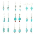 thumbnail image 2 of XmhyTop-A Turquoise Earrings 1 Pair Dangle Bead Earrings Statement Jewelry for Daily Party Wear,T01, 2 of 2