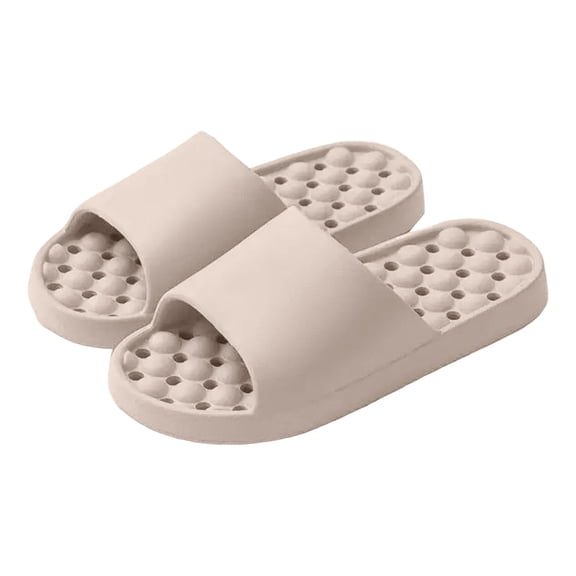 Rotm Womens Massage Sandals Massage Slippers for Women Men Plantar Fasciitis Pain Relief Bath Slides Sandals Grey,7
