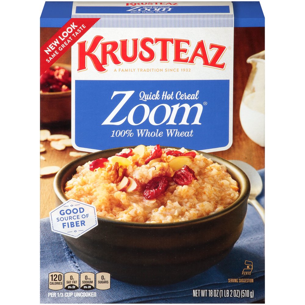 Krusteaz® Zoom® 100 Whole Wheat Quick Hot Cereal 18 oz. Box Walmart