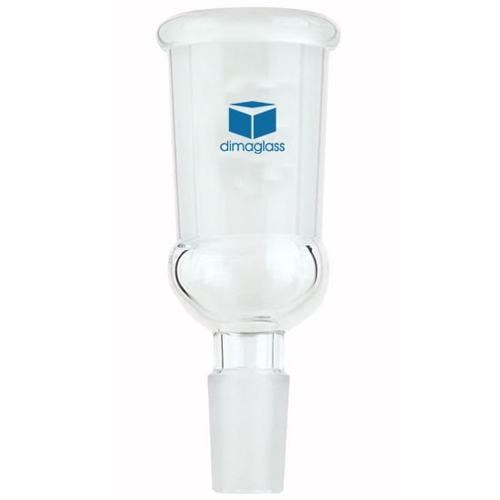 DIMA GLASS® Adapter, Connecting, Enlarging 24/29 Top Outer Joint, 19/26 Bottom Inner Joint