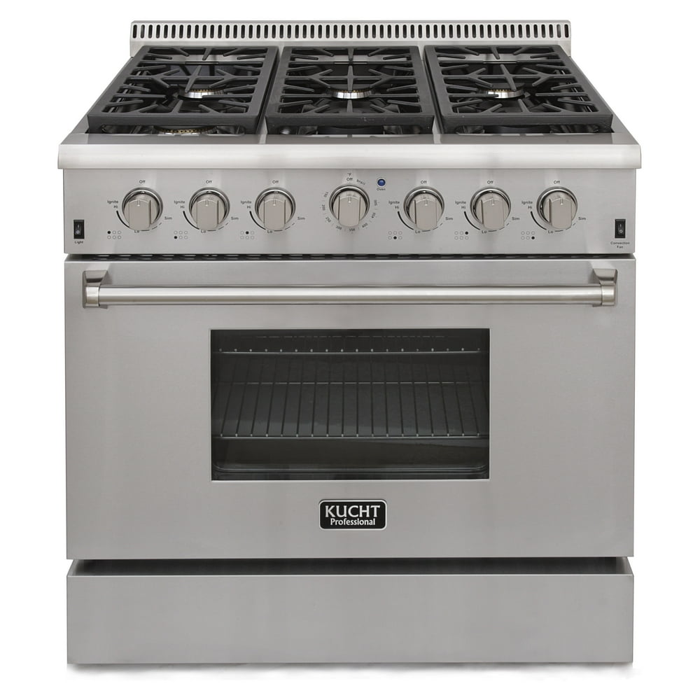 KUCHT Professional 36 in. 5.2 cu. ft. Natural Gas Range with Sealed