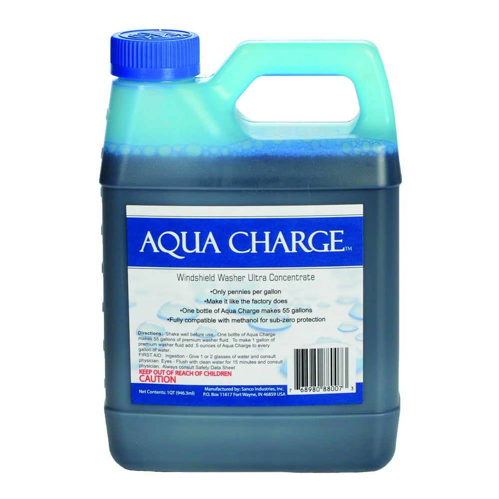 Aqua Charge Windshield Washer Ultra Concentrate, 1 quart makes 55