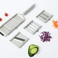 thumbnail image 6 of HomeLife 1 Set Stainless Steel Grater Cutter Manual Vegetable Slicer Easy Clean Multi-Purpose Kitchen Tool Ergonomic Handle Cheese Carrots Zucchini Pulp Kitchen Chopper, 6 of 13