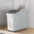 thumbnail image 1 of Contenedor de almacenamiento de harina YITAHOME 43L con ruedas, cuchara y tapa, 1 of 6