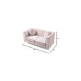thumbnail image 7 of Glory Furniture Delray Velvet Loveseat in Pink, 7 of 7