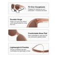 thumbnail image 5 of TINHAO Fit Over Glasses Sunglasses for Women Men Large Cat Eye Sunglasses Polarized 100% UV400 Protection, 5 of 7