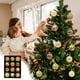 thumbnail image 1 of Set de adornos navideños inquebrantables de 12 piezas | Decoraciones de árbol navideño de plástico multiestilo – azul, dorado, rojo, verde menta, rosa | Ligero, fácil de colgar para casa, fiesta o, 1 of 7