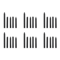 thumbnail image 1 of Pluma de reparación Dent Car Bump Tap Down Paintless Removal Tools Black 5pcs, 1 of 4
