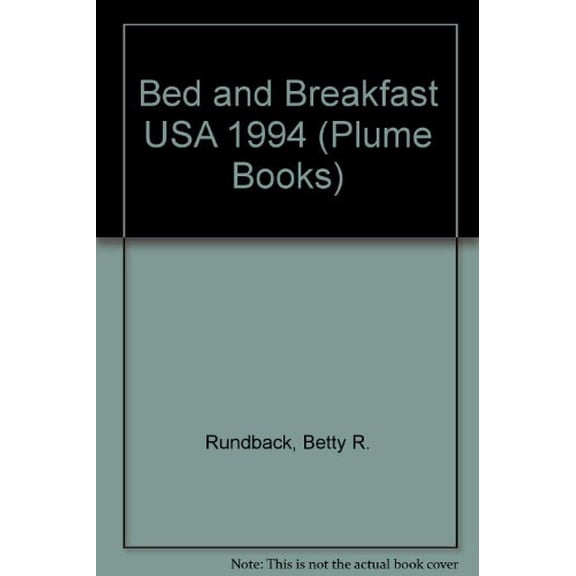 Pre-Owned Bed and Breakfast USA 1994, 9780452271265, 0452271266, Paperback, Revised edition