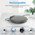 thumbnail image 2 of Portable Rechargeable CD Player 1800mAh Personal Compact CD Player with LCD Display/Headphones Walkman Music Player Anti-Slip/Anti-Shock Protection for Adults Students Kids (Black), 2 of 10