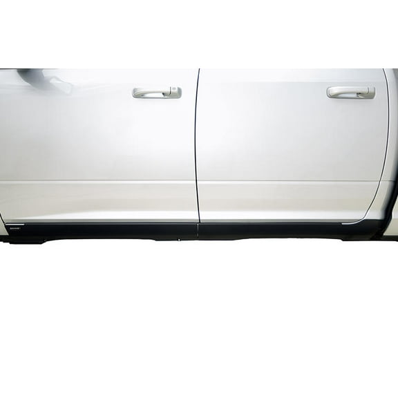 Bushwacker 19-22 Ram 1500 Crew Cab Trail Armor Rocker Panel and Sill Plate Cover - Black